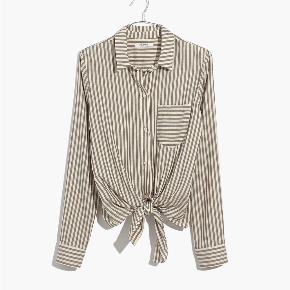 Madewell striped button down shirt size S